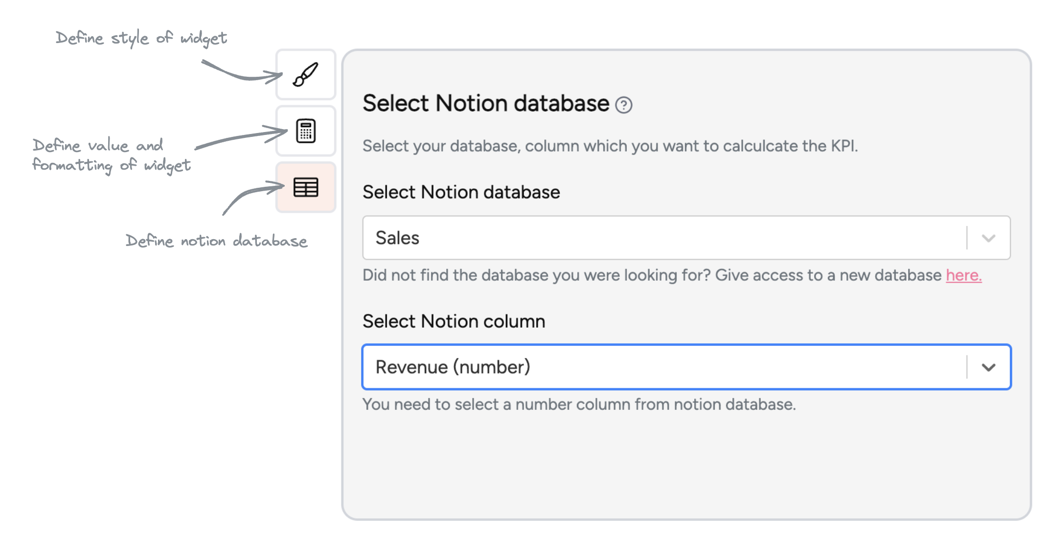 Value format settings